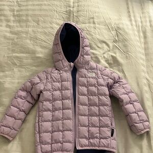 The North Face Lilac/dark purple double side Girl Jacket